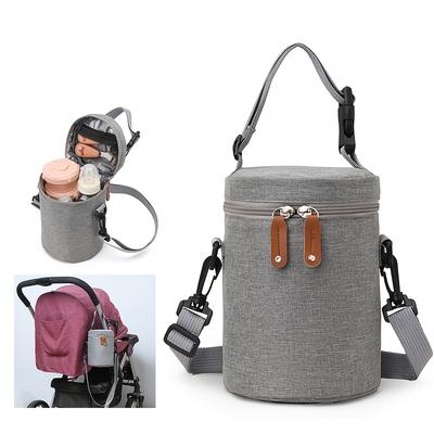 1pcs Bucket Bag Insulation Polyester Cooling Bag Portable Bottle Large Capacity Bag Water Splash Bag