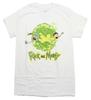 Rick and Morty New Adult T-Shirt - In Front of Green Portal Image