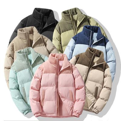 Winter Tide Cotton Padded Men's Version Thick Warm Coat Men's Women's Casual Windproof Stand Collar Co