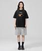 Geulaenpini Chalkboard Oversized Short Sleeve T-Shirt - Black