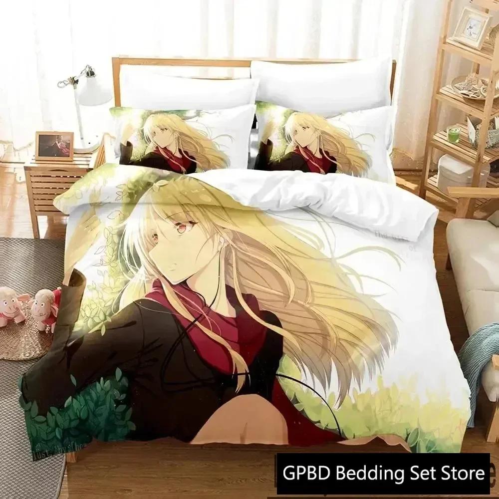3D Print Anime The Pet Girl of Sakurasou Mashiro Shiina Comfortable Duvet Quilt Cover Pillowcase Bedding Set Children Bedroom