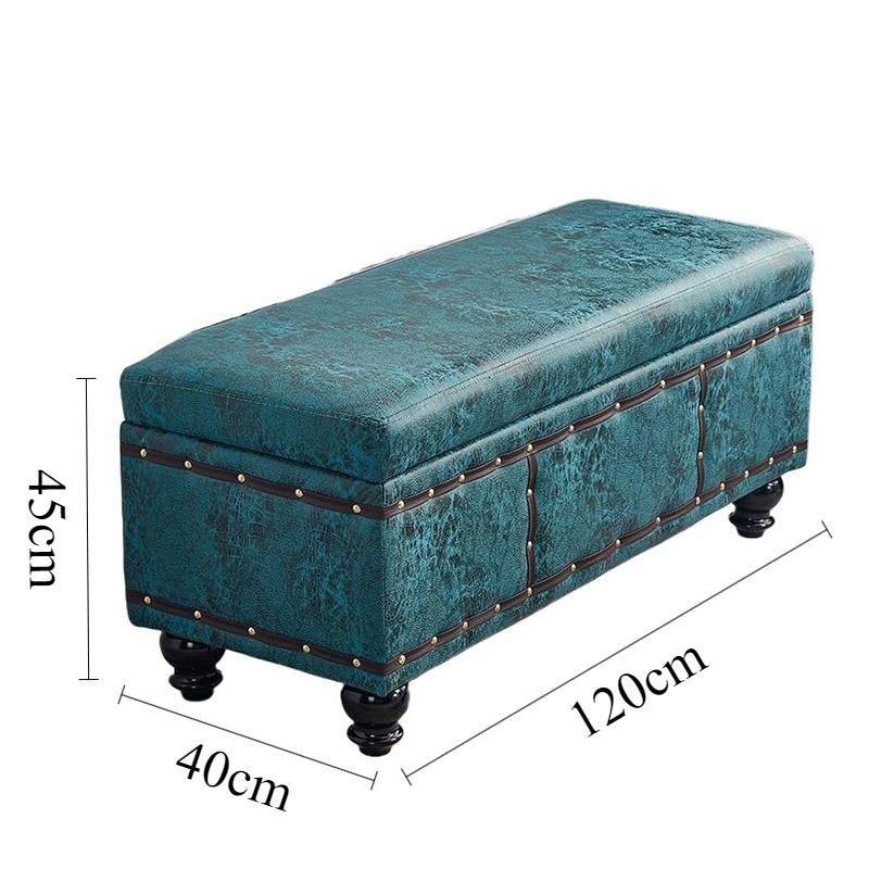 Shoe Changing Stool Rectangular Storage Stools Multifunctional Aesthetic Stool Luxury Long Sofa Stools Living Room Furniture