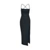 AltGoth Fairycore Sexy Midi Dress Women Streetwear Mall Gothic Backless Lace-up Halter High Waist Bodycon Dress Partywear Female