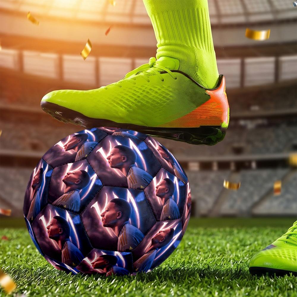 Mbappé Size 5 Football Machine-Stitched Indoor Outdoor Universal Football Perfect Commemorative Gift for Soccer Lovers