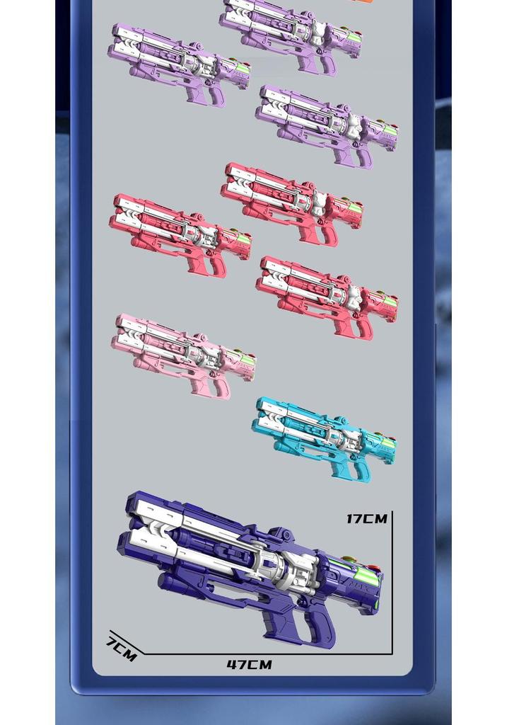 Large Capacity Double-Nozzle Rotating Water Gun for Outdoor Fun