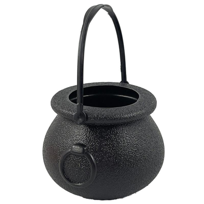 Halloween Candy Bins, Plastic Mini Buckets with Broad Openings and Carry Handle for Party Tables and Candy Chocolate Displays