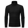 Männer Herbst Winter Slim Fit Bodenbildung T-shirt Rollkragen Lange Ärmel Einfarbig Elastische Dünne Pullover Tops Streetwear