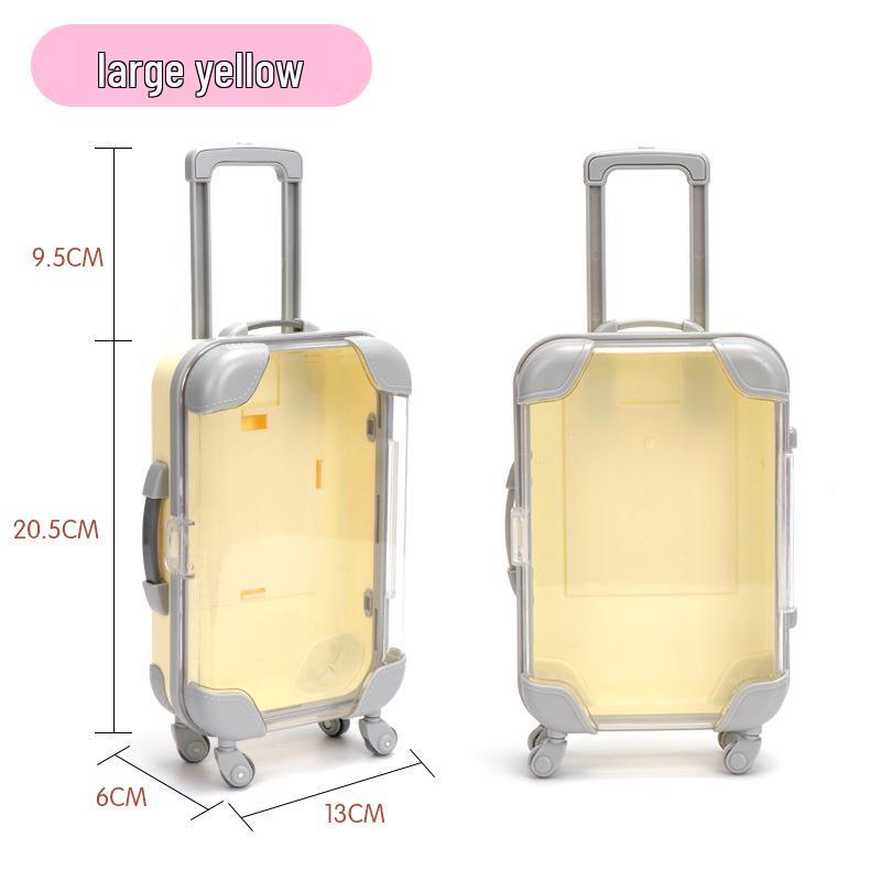 

Мини Прозрачная Тележка для Хранения Макияжа и Ресниц на Колесах - Дорожный Бокс для Игрушек