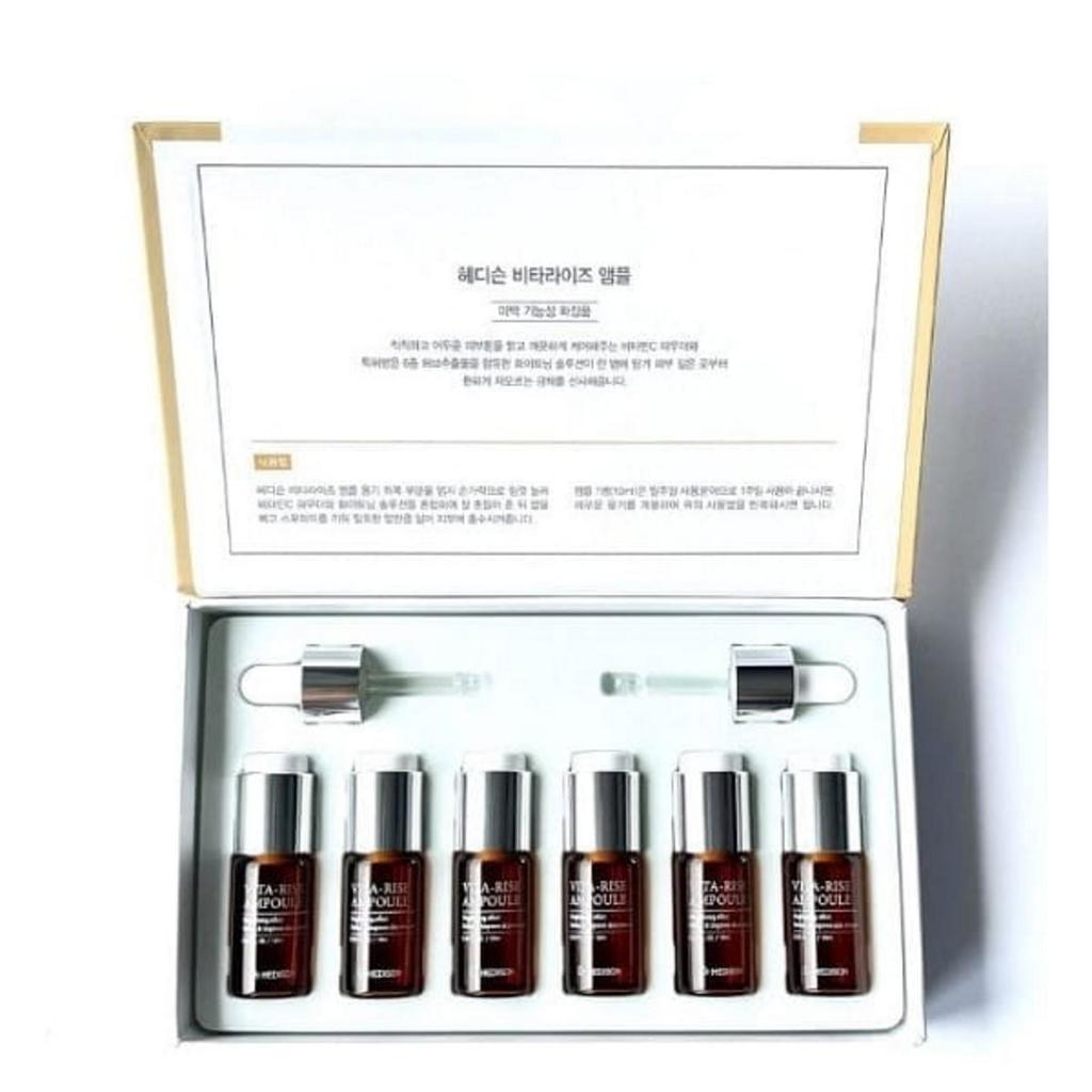Ensemble, Dr. Hedison, Vita Bright, Éclaircissant, Sérum Traitant Ampoules, Hyperpigmentation, Pour le Visage, Unisexe, 6 pcs, 60 ml