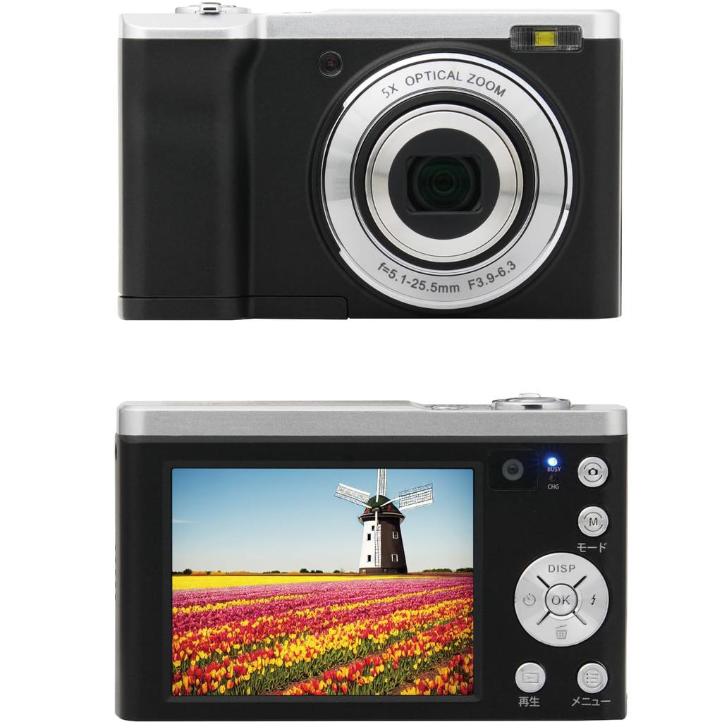 Kenko ST Compact Digital Camera of with 5x Optical 16 and Selfie Black KC-ZM08 (Set 2) Zoom, Megapixels, Touchscreen, Camera, (Product Code 446348)