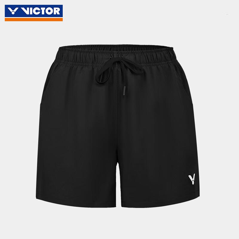 VICTOR R-59217/C Schwarze atmungsaktive Badmintonshorts