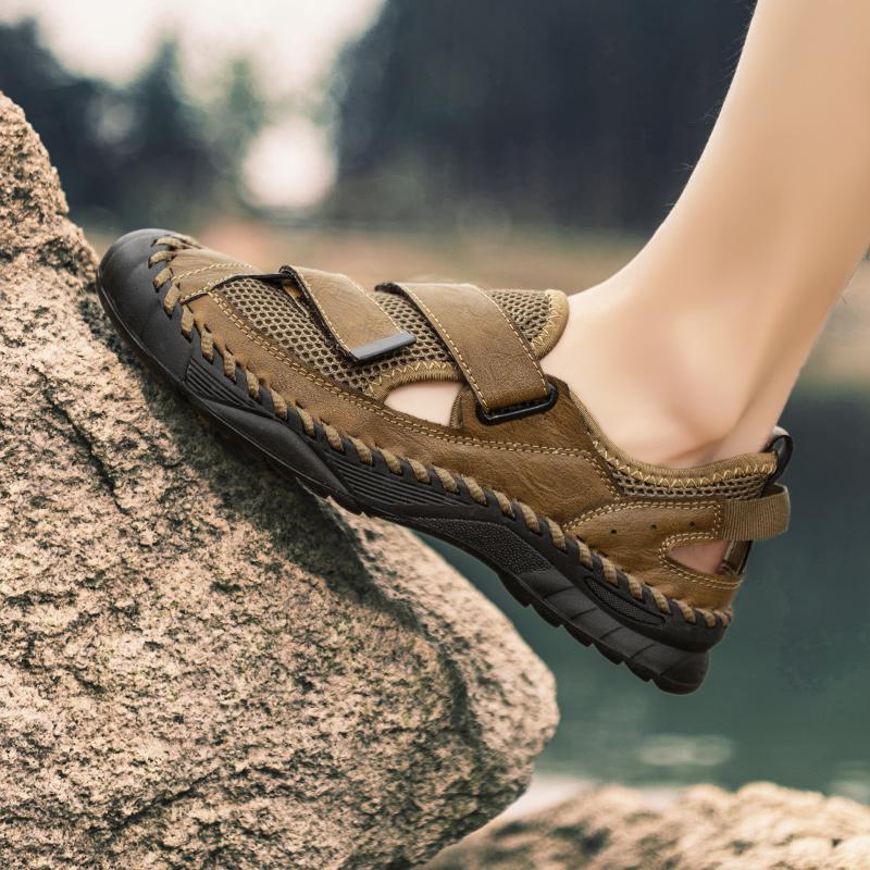 Summer Mesh Men's Shoes New Breathable Flat Casual Shoes Outdoor Walking Men's Sneakers Hiking Shoes Zapatillas Hombre