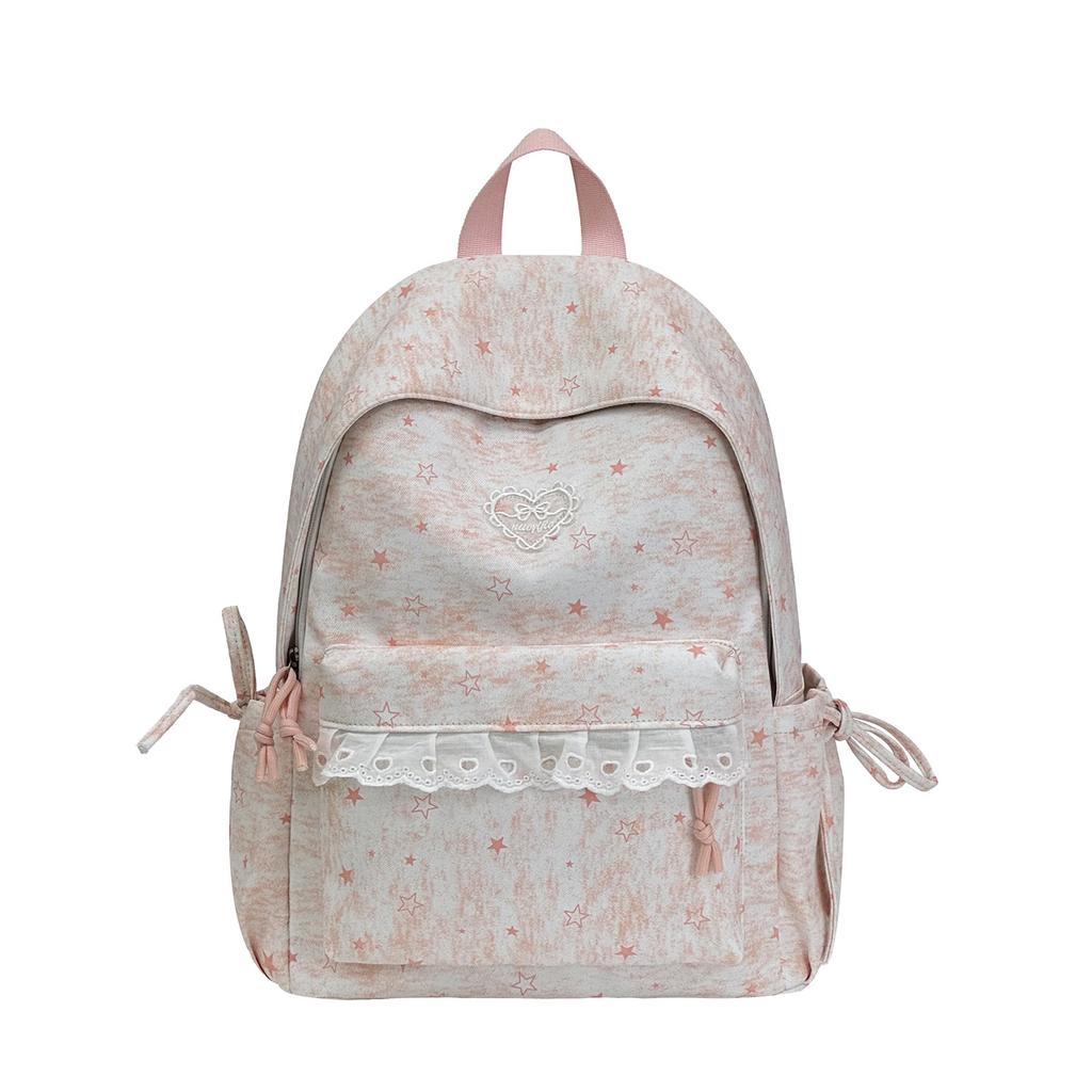 Schoolbag new schoolbag female Korean version ins literary small fresh wind junior high school student backpack large capacity casual backpack