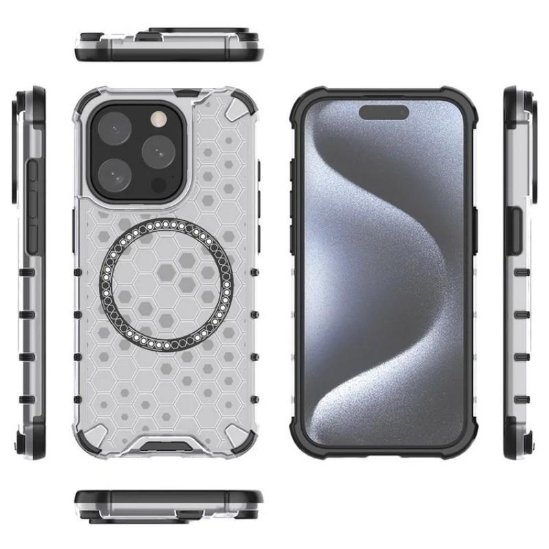 For iPhone 12 Pro 6.1 inch Phone Case Compatible with MagSafe WANLONFENG FC Series with Tempered Glass (Big Lens Hole)