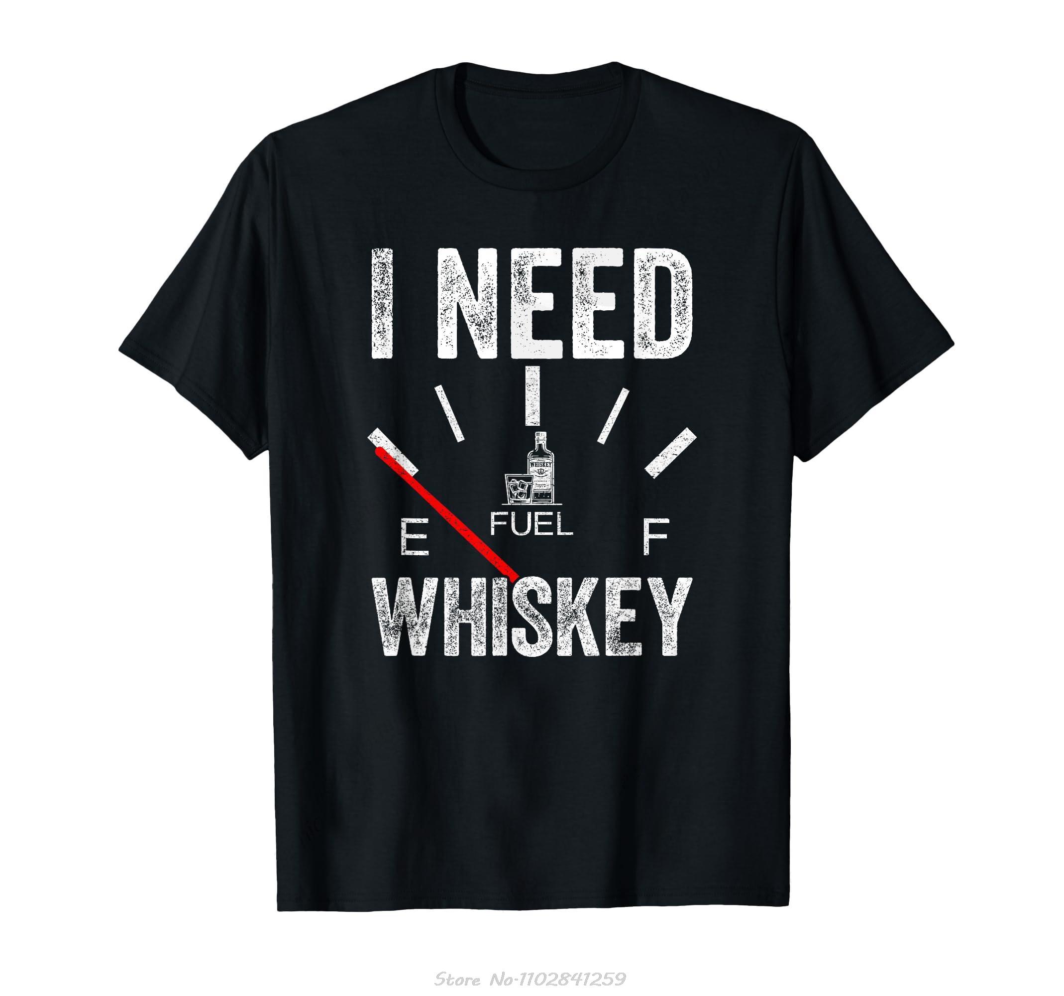 

I Need Whiskey Empty Odometer Funny Whisky Drinker Fan Tshirt Fashion Summer Tshirt Fitness Oversized T Shirt Men Clothing 4XL