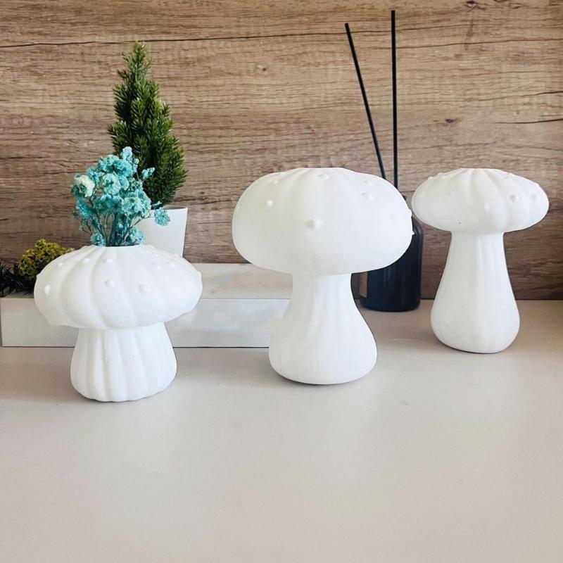 Vasi Fioriera a Fungo Pratici Stampo Robusto in Silicone Materiali per Artigianato in Cemento e Gesso per Giardino e Decorazione da Interno