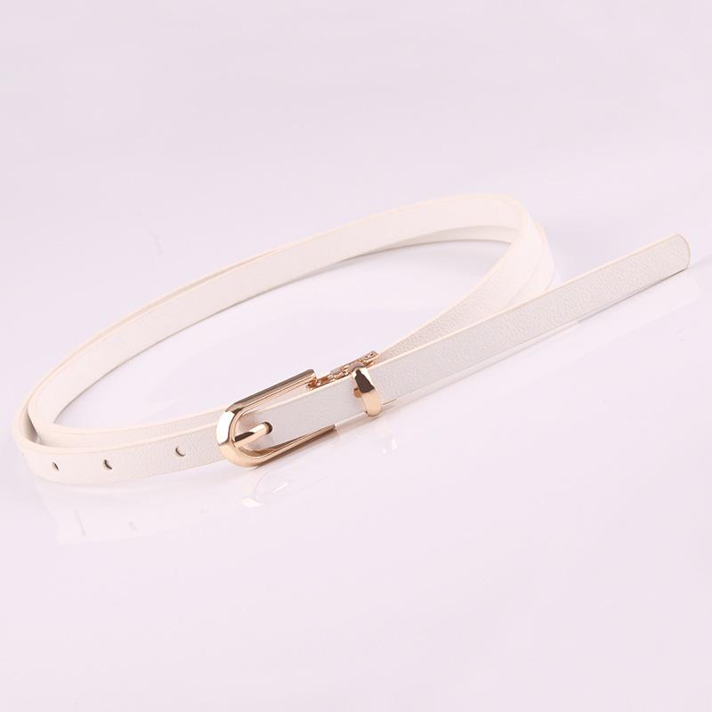 New Multicolor Decorative Leather Waist Belt - Fashionable and Versatile for Ladies