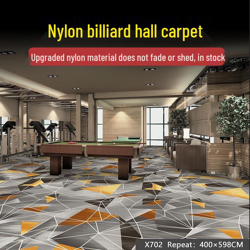 Billiard Room Nylon Carpet: Fireproof, Printed, Large Area, Wall-to-Wall for Halls & Clubs