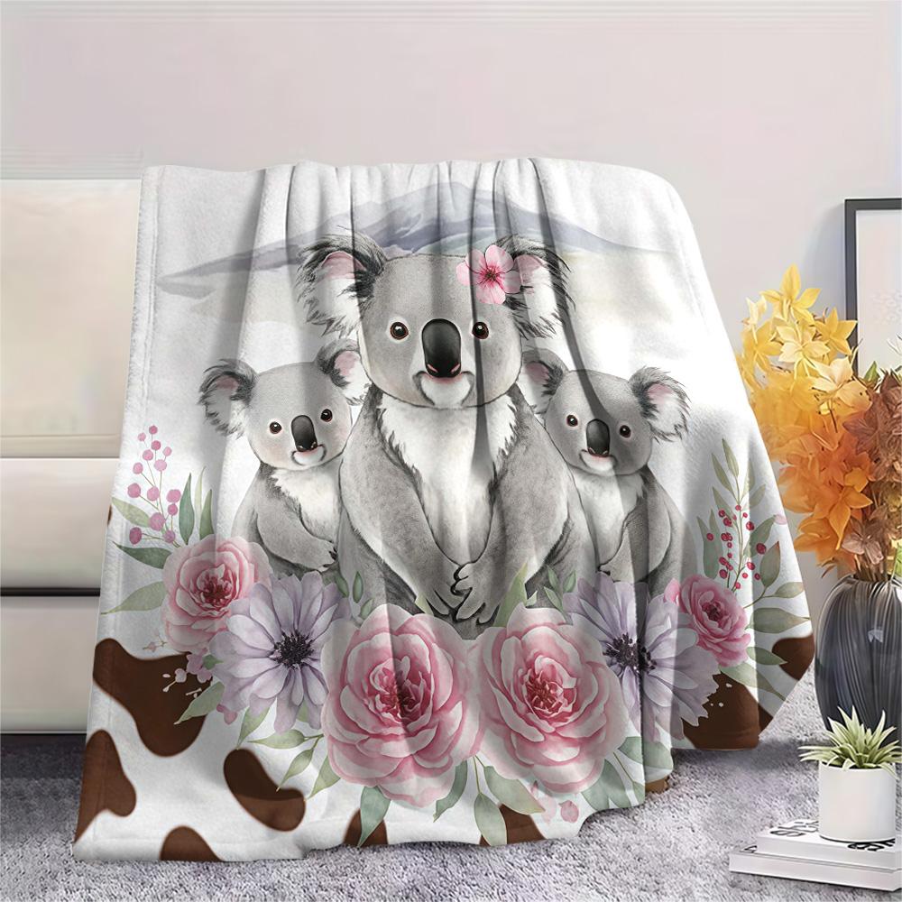 1PC Animals and textures Print FlAannel Blanket, High quality Comfortable for All Seasons, Home Decor, Warmth and Comfort