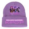 Kpop Demon Hunters Children Knit Beanie Cute And Charming Cartoon Printed Warm Cap Designed for Girls Fall Season Cold Season Outdoor Sports Birth
