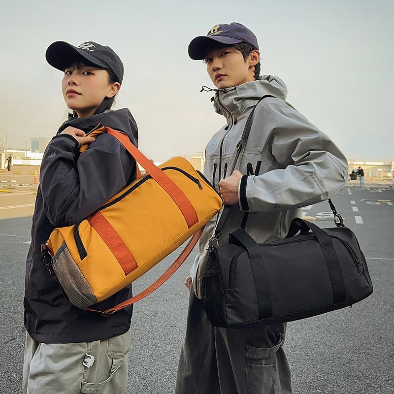 Sports Gym Bag Dry and Wet Separation Gym Special Bag One Shoulder Crossbody Bag Oxford Cloth Waterproof Travel Bag
