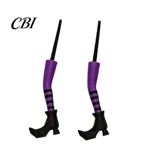 Decorazioni Spettrali per Giardino di Halloween, 1 Paio di Gambe da Strega Fioriere Decorazioni, Gambe in Plastica Inseribili Vento-Resistenti Vasi da Fiori Decorazioni Ornamenti, per Esterno Interno