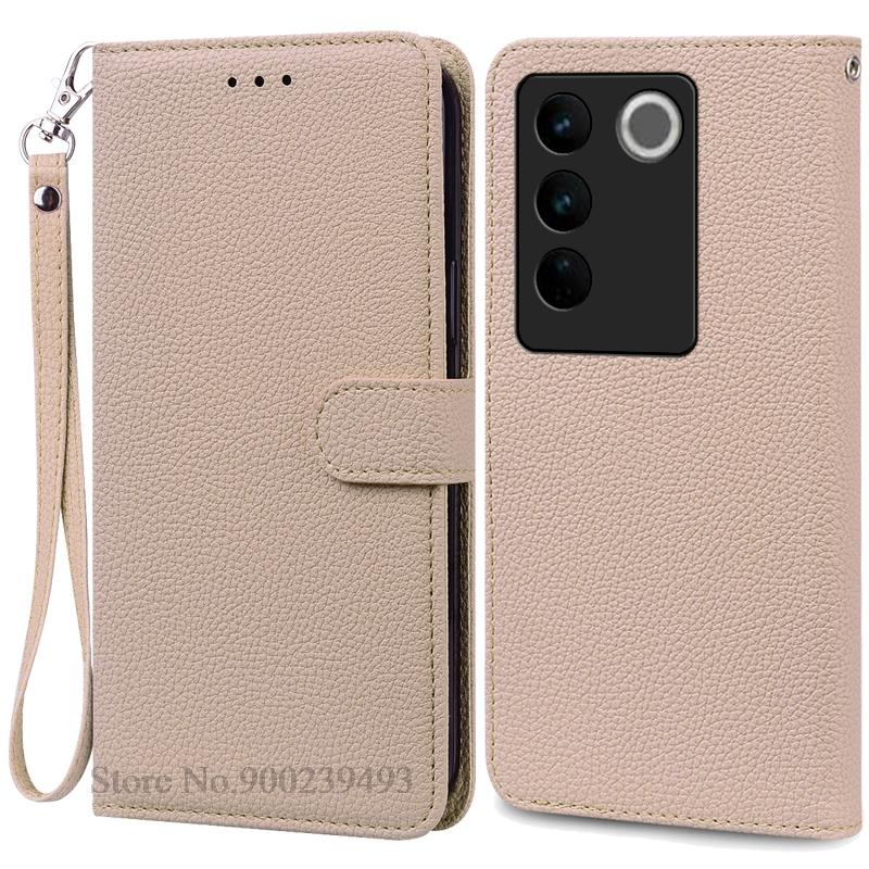For Vivo V27e 4G Case Wallet Leather Flip Cover For Vivo V27E Case Stand Book Cover For VIVO T2 4G  Case Soft Silicone Fundas
