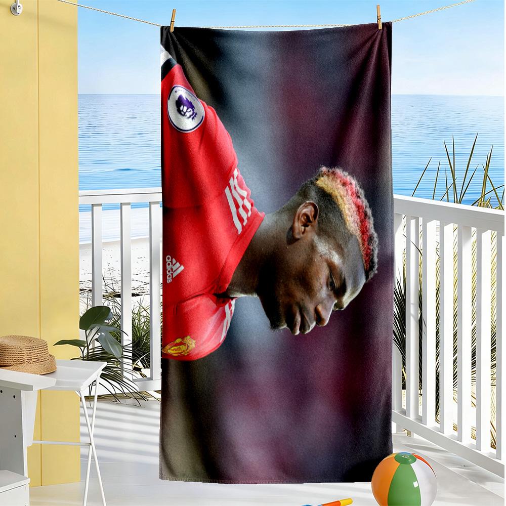 Manchester Player Portrait Beach Towel High Absorbency & Quick-Dry Comfortable Lightweight