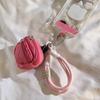 Girly Pink Bag Lanyard - New Creative Phone Case String, Rotating Clasp Keychain, Charm for Earphone Cases/Bags, Cute Accessory