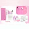 Luxurious 7pcs Makeup Brushes Set With Soft Artificial Fibers And Wooden Handles