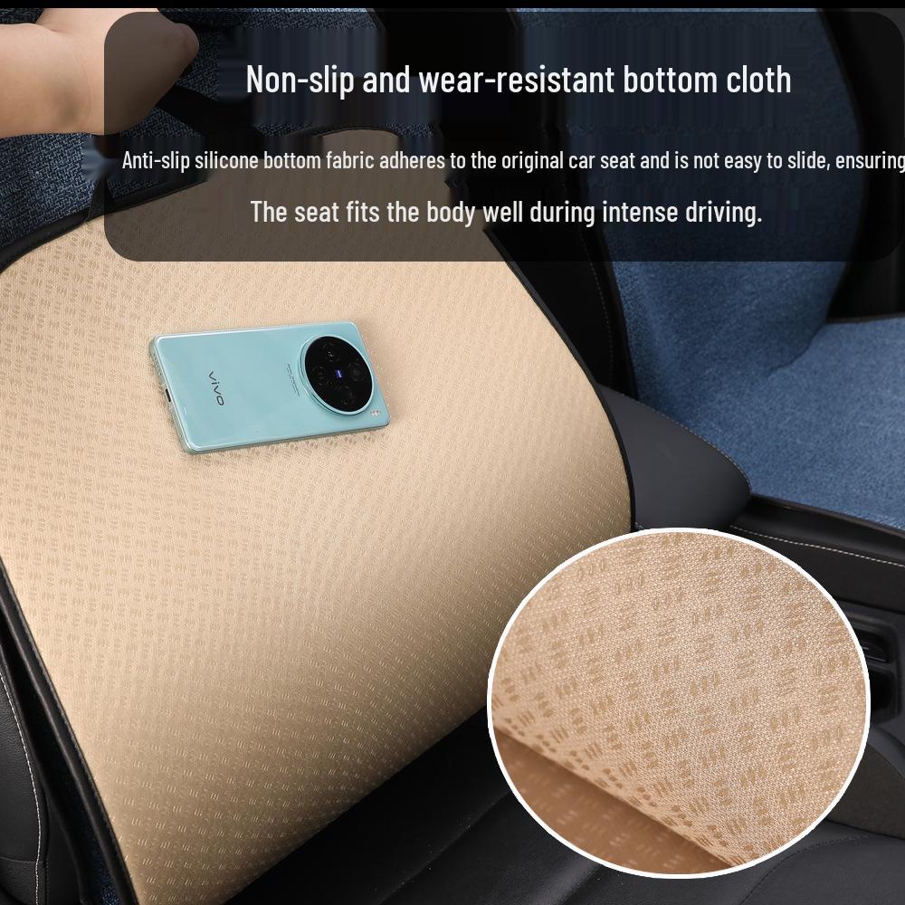Universal Cotton Linen Car Seat Cushion for Buick Excelle, Regal, LaCrosse, Excelle GT, Encore - All Seasons.