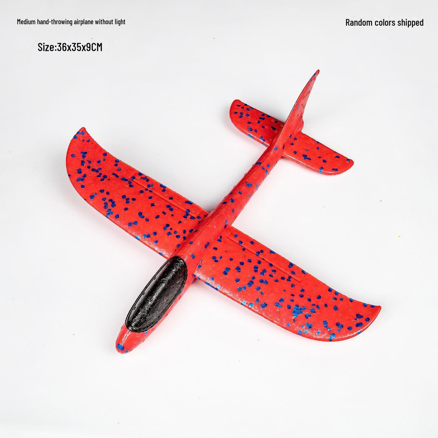 Игрушечная модель самолета из светящегося пенополипропилена