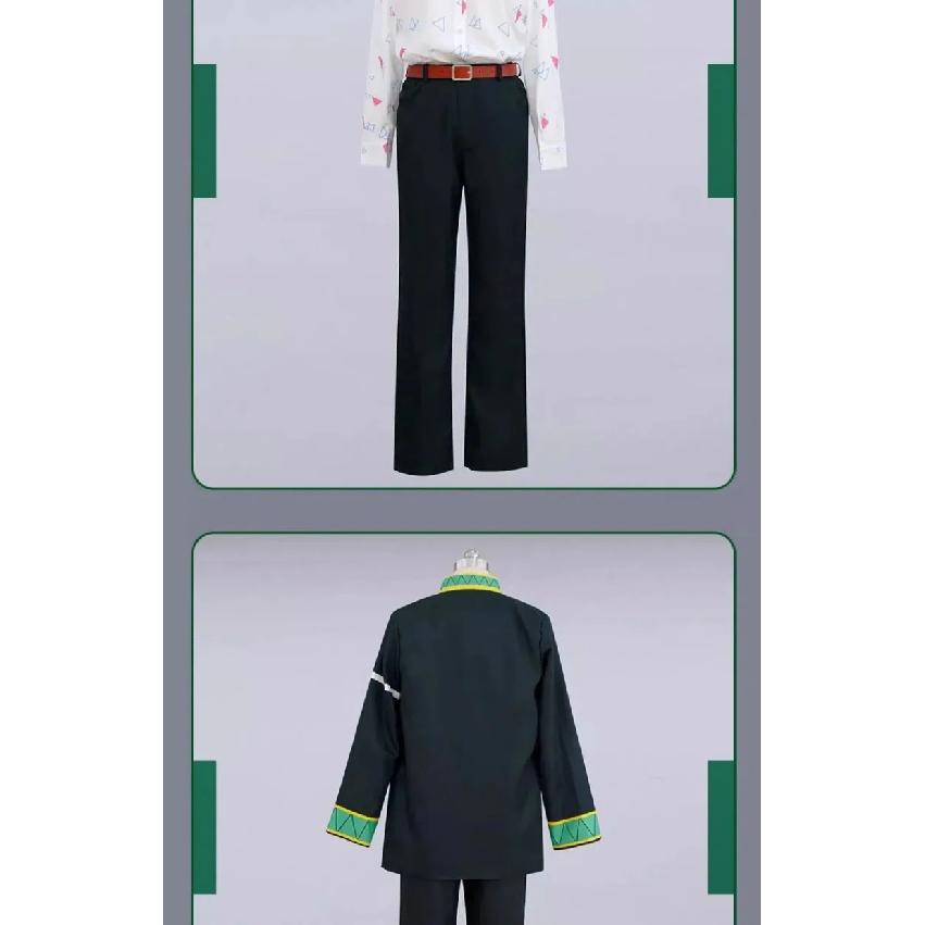 Giacca a vento Anime Cosplay Mitsuki Kiryu Set Uniforme Cappotto Camicia Pantaloni Cintura Uomo Donna Completo Costume di Carnevale