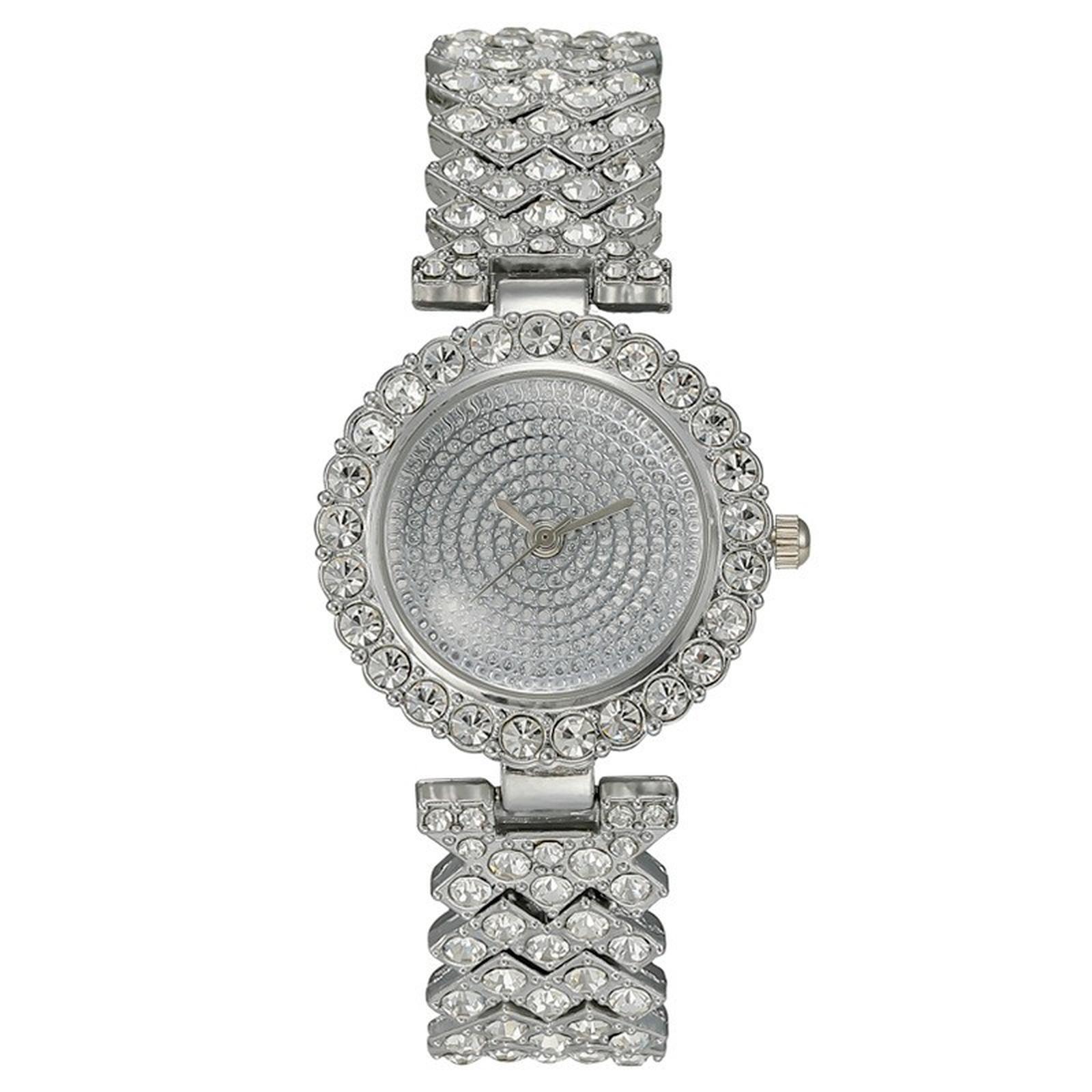 

Women Fashion Leather Watch One Size серебряный