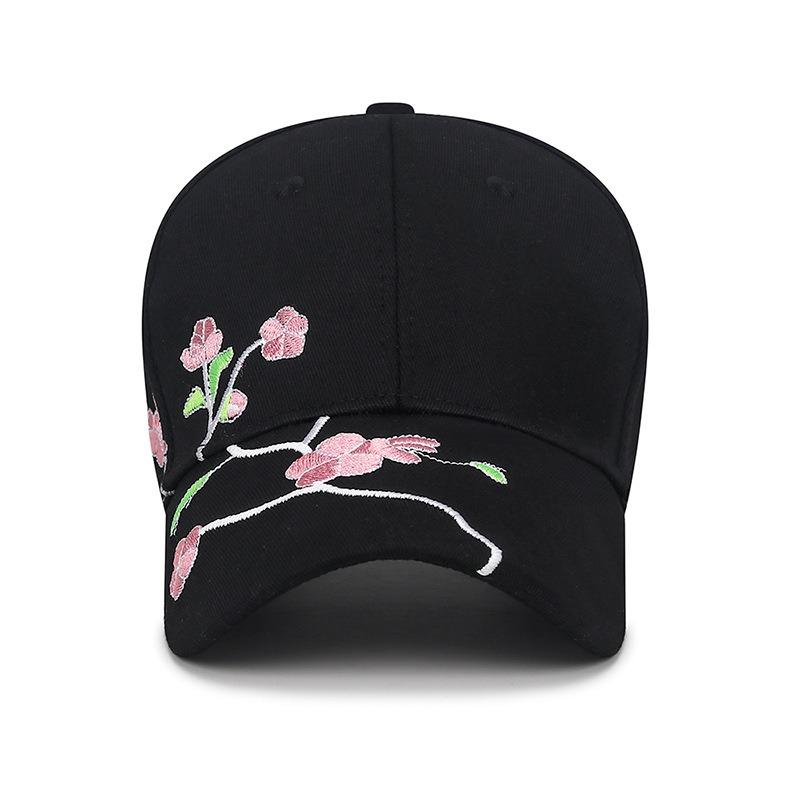 New Women Spring Summer Embroidery Floral Baseball Cap Casual Adjustable Female Lady Sun Cap Hat For Women