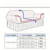 1pc Stretch Sofa Slipcover Non-slip Sofa Cover With Skirt Geometry Couch Cover for Bedroom Office Living Room Home Decor