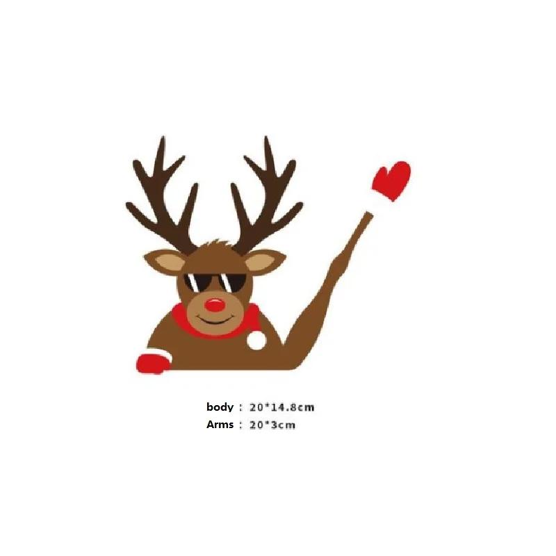Auto Dekorieren Weihnachten Weihnachtsmann Winkender Aufkleber Auto Heckwischer Aufkleber Windschutzscheibenwischer Aufkleber Anhänger Heckwischer Aufkleber Niedliches Auto