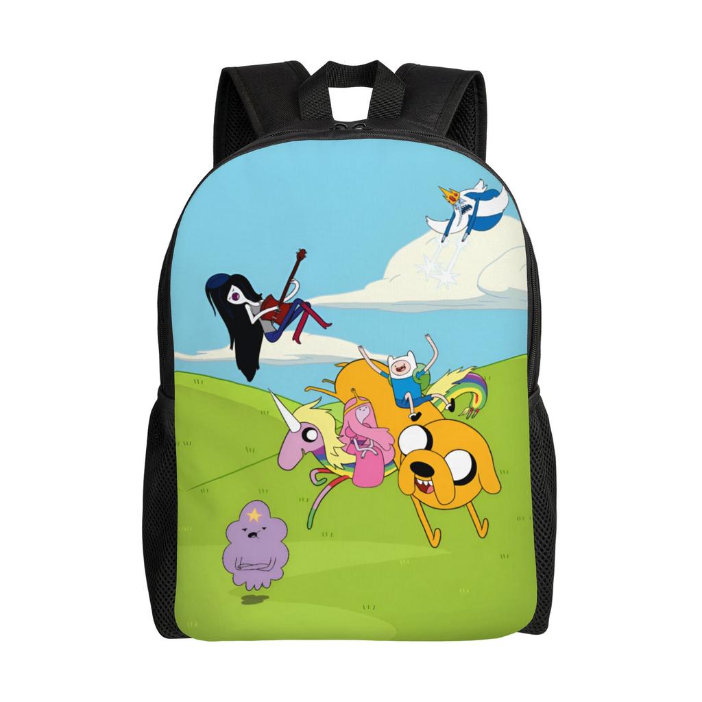 Adventures Anime Times Backpack for Women Men School College Students Bookbag Fits 15 Inch Laptop Cartoon Bags