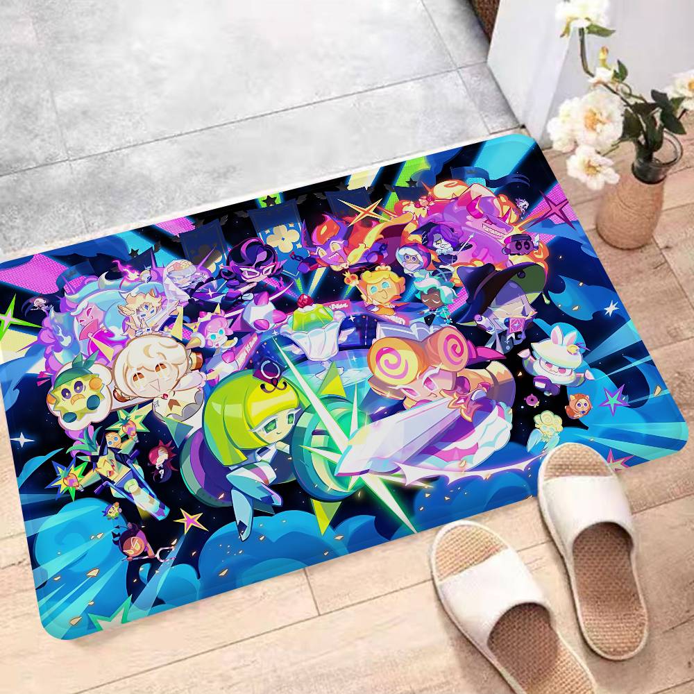 Mobile Game Cookie Run Kingdom Floor Mat INS Style Soft Bedroom Floor House Laundry Room Mat Anti-skid Household Carpets