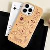 Zhitai Creative Leather Case for iPhone 11-16 Pro/Max, Cartoon Design