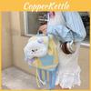 Style Forest Otter Puppy Puppet Cartoon Backpack Student Bag Drawstring With