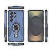 For Samsung Galaxy S25 Ultra Phone Case WANLONFENG PC TPU Back Cover Kickstand with Tempered Glass