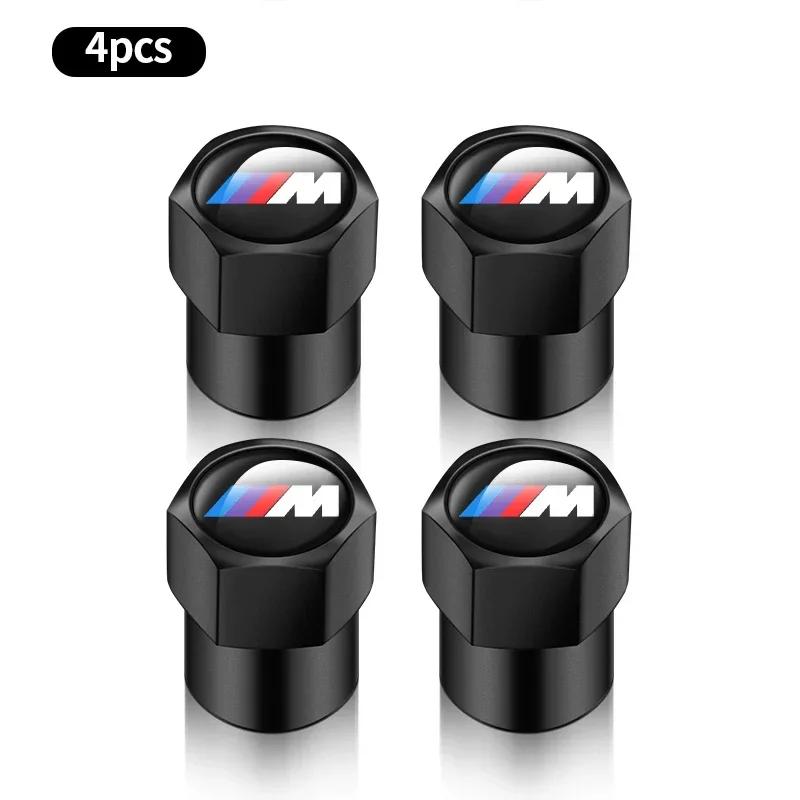 Set da 4 Pezzi Tappi Valvole Aria Gomme Cerchi Auto in Metallo Coprivalvole Stelo Per BMW M Performance E36 E60 E90 X2 X1 X3 X5 E46 E39 E70 M3 M5 M6