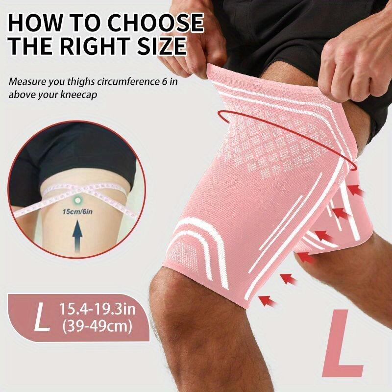 1pc Thigh Compression Sleeve Non-Slip Running Basketball Upper Leg Protection Brace Breathable Football Thigh Support Brace