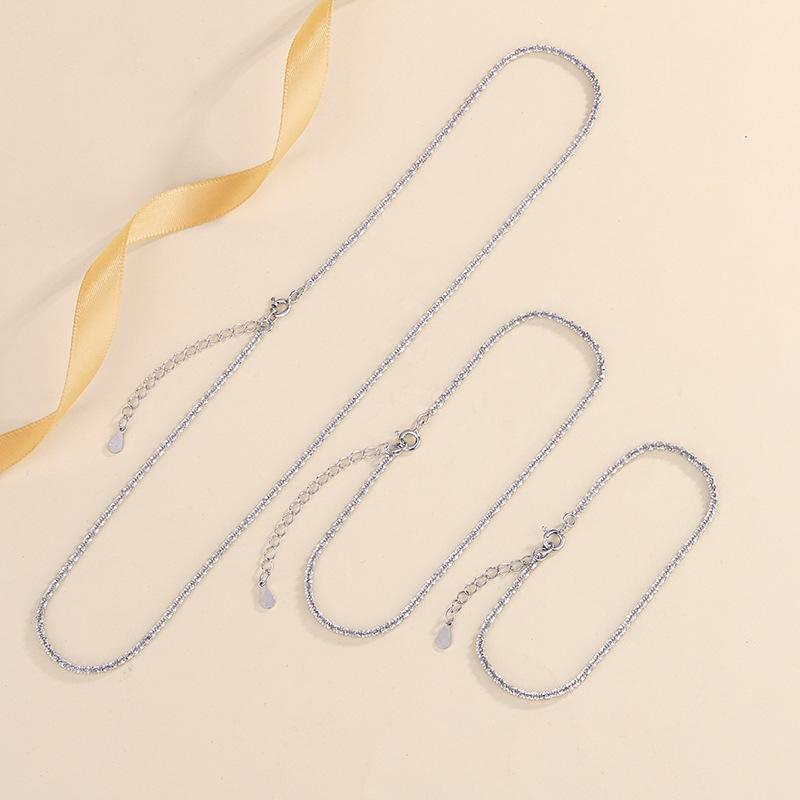 Sparkling Necklace, Foot Chain, Bracelet, Japanese and Korean Simple All Sky Star, Cauliflower, Collar Chain, Neck Chain