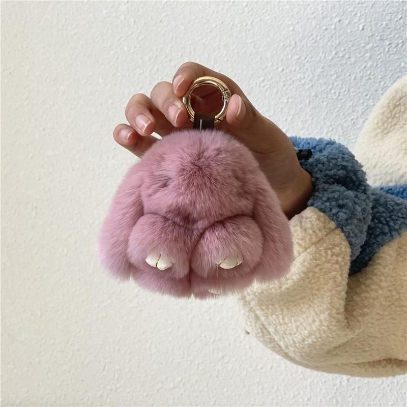 

Кролик Автомобильный Брелок Женский Кроличий Мех Мини Кролик Подвеска для Сумки Инс Подвеска для Мобильного Телефона