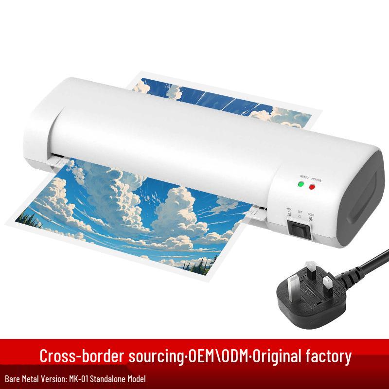 New A4 Mini Photo Laminator: Cold & Hot Commercial Laminator with Anti-Jam Technology
