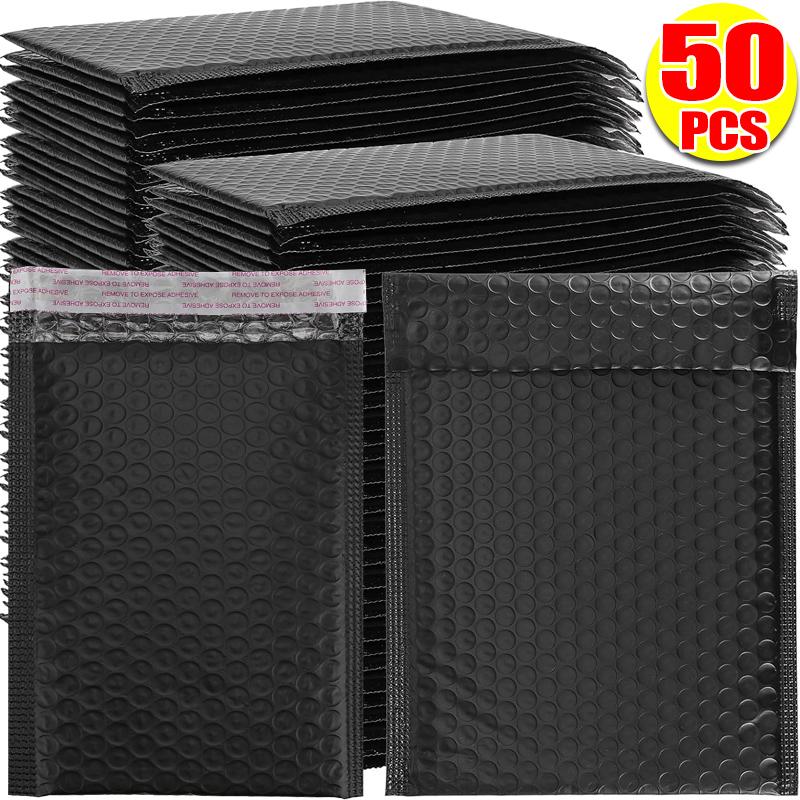 50/10pcs Bubble Mailers Envelopes Bags Self Sealed Waterproof Gift Packing Bag Padded Shipping Envelope Pouch Business Supplies