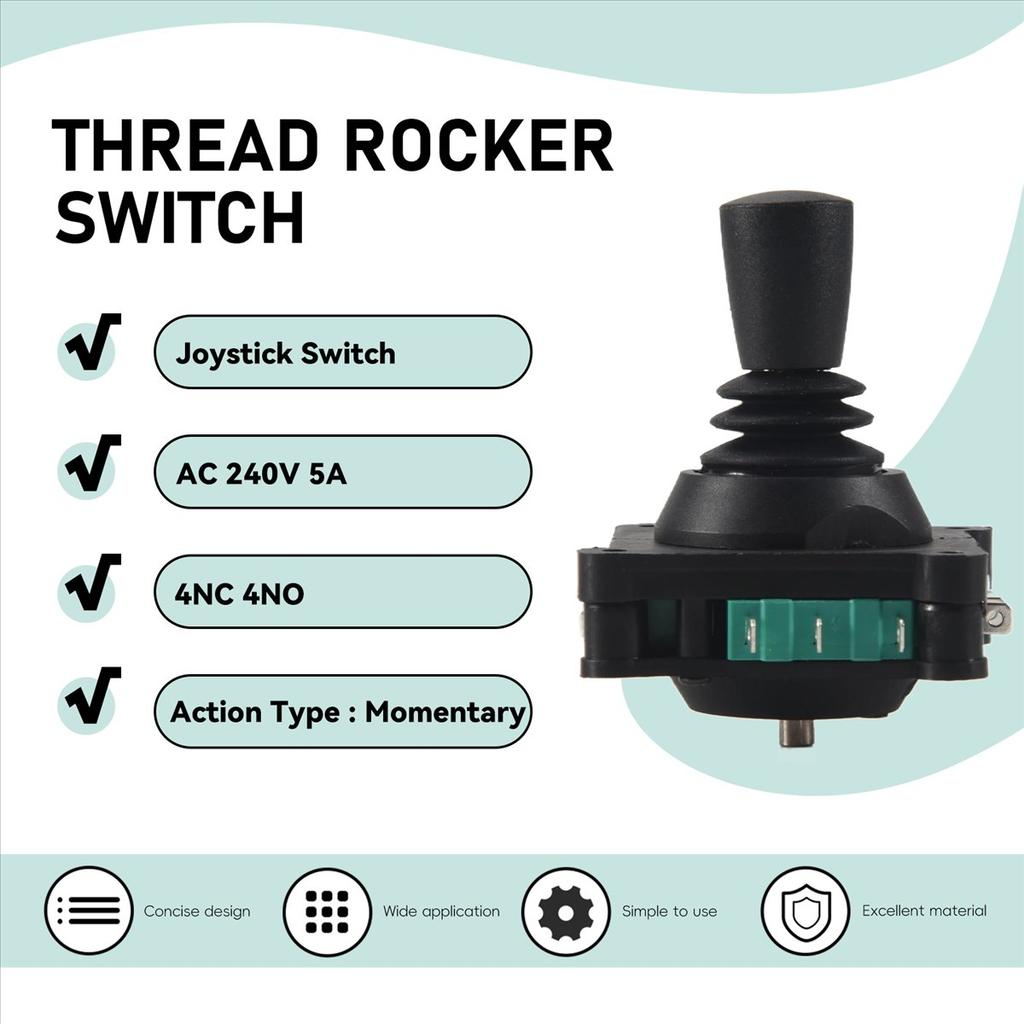 Joystick Switch AC 240V 5A 4NO 4NC Momentary 2.5mm Fixing Thread Joystick Switch