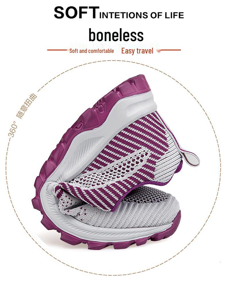 Genuine Mesh Sports Shoes for Middle-Aged Women and Men - Spring/Summer Walking Sneakers
